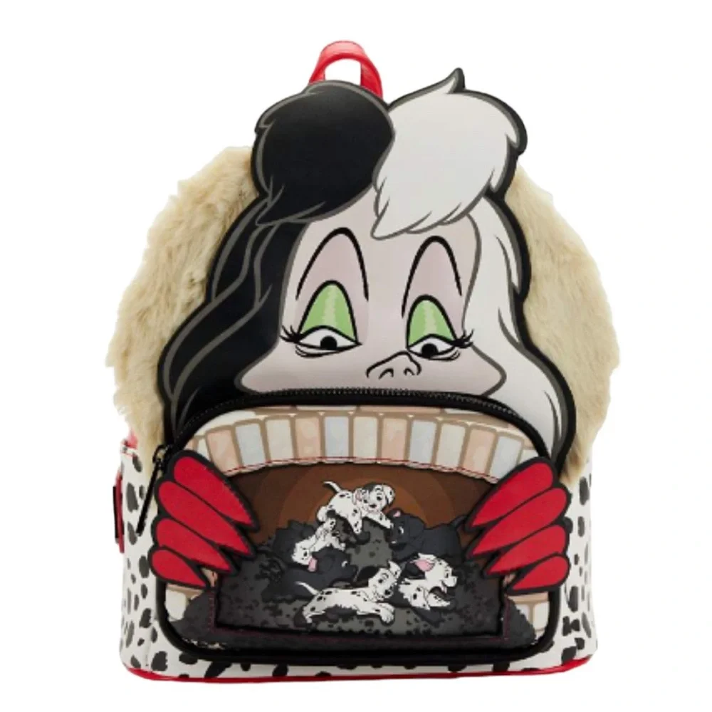 Loungefly Cruella Mini Backpack Cruella De Vil 101 Dalmatians NEW/NWT‎
